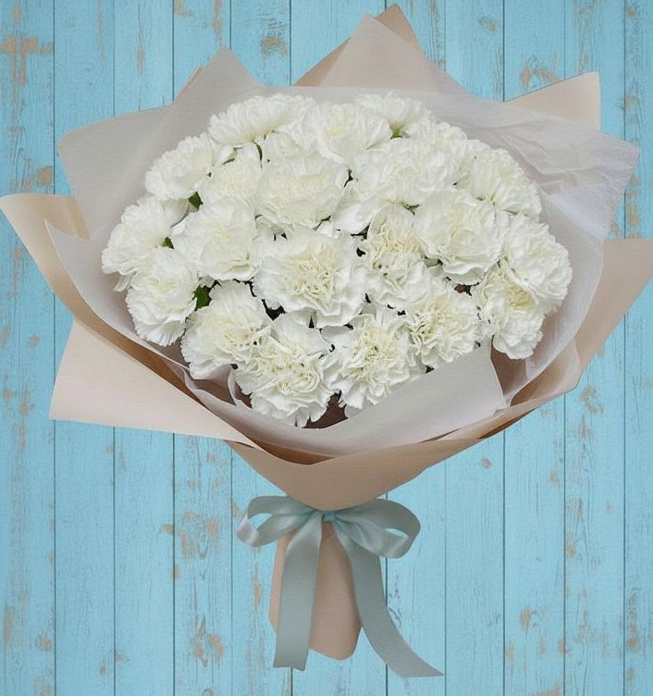 Букет цветов из: Гвоздики в Краасномайский