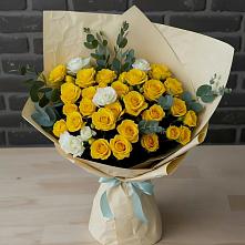 Букет цветов из:  Розы #REPLACE_PRED# Краасномайский