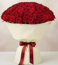 Букет 101 Красная роза Милано в Краасномайский