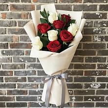 Букет цветов из:  Розы в Краасномайский