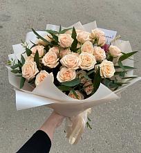 Букет Кремовые розы Латте в Краасномайский