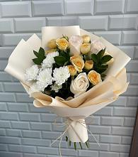 Букет цветов из:  Розы и Хризантемы в Краасномайский