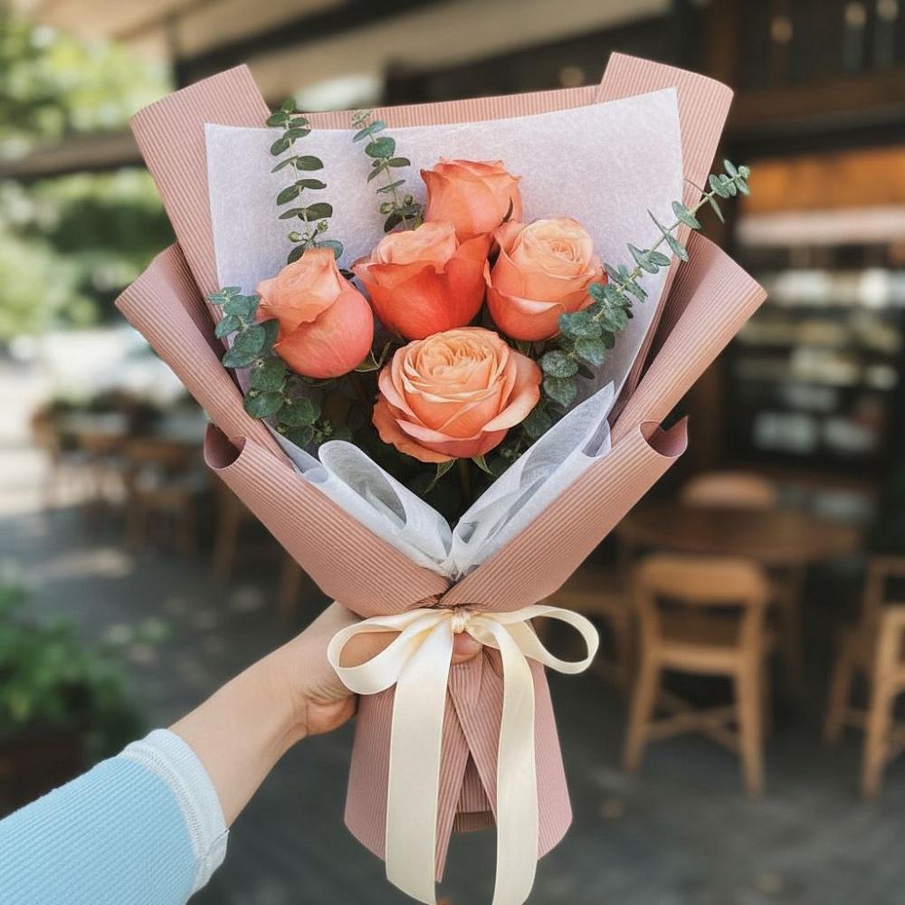 Букет цветов из: Розы в Краасномайский