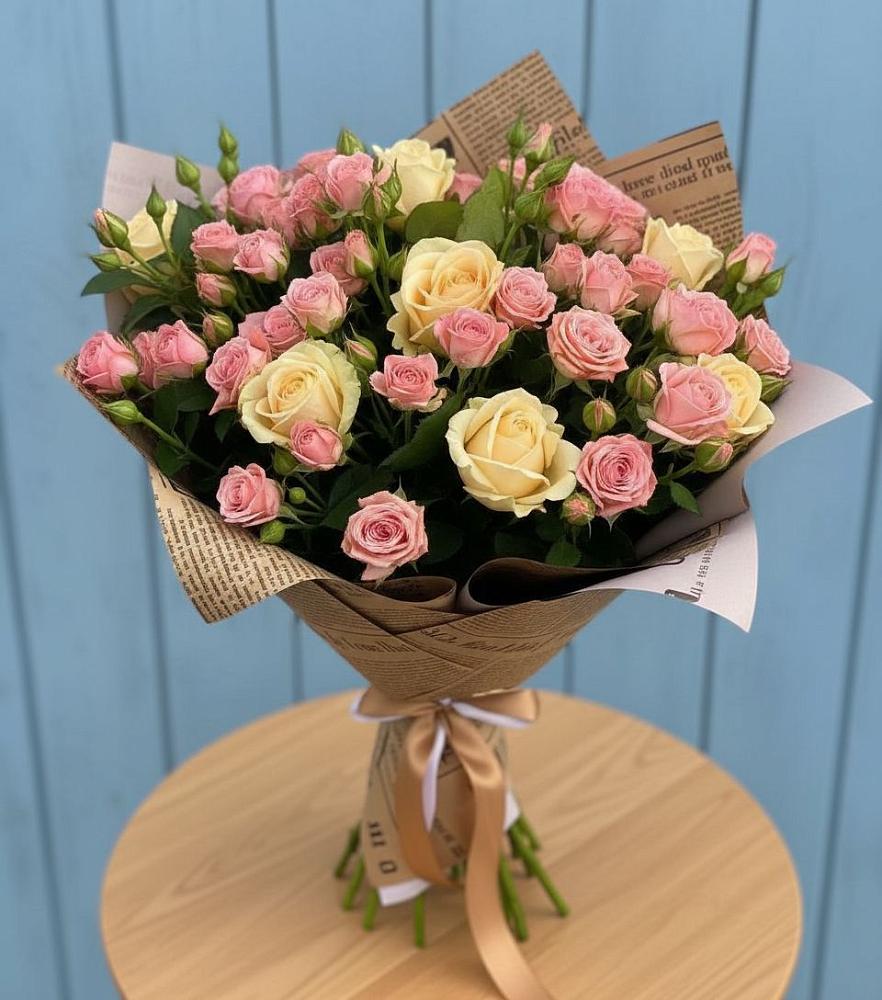 Букет цветов из: Розы в Краасномайский