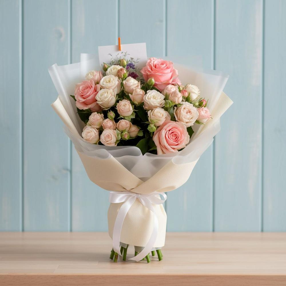 Букет цветов из: Розы в Краасномайский