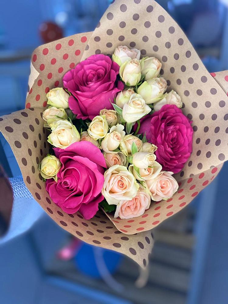 Букет цветов из: Розы в Краасномайский