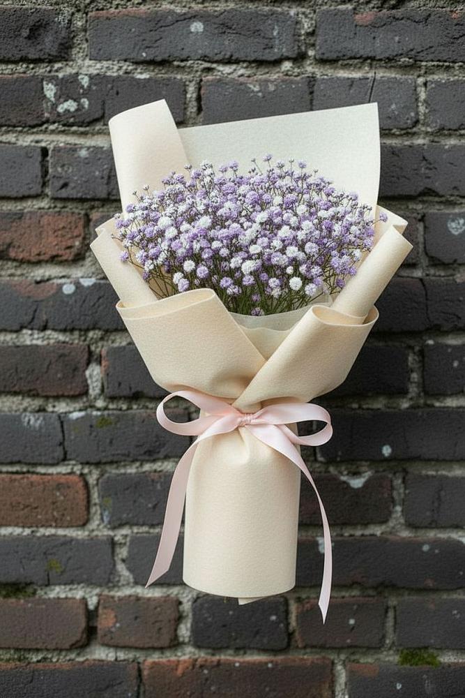 Букет цветов из: Гипсофила в Краасномайский