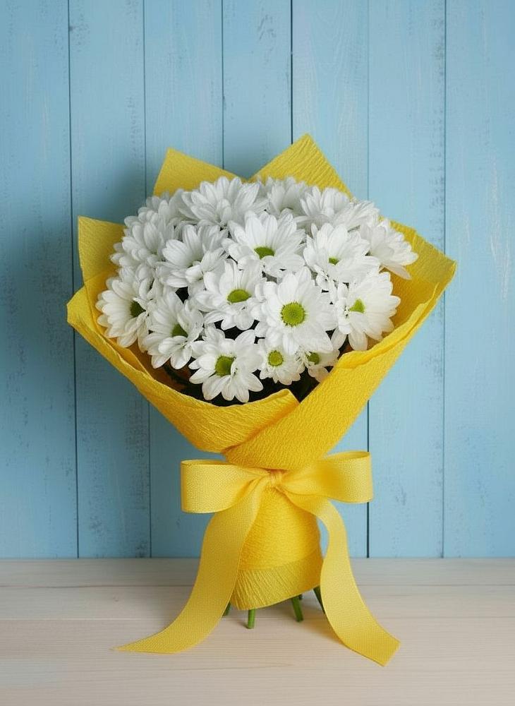 Букет цветов из: Хризантемы в Краасномайский