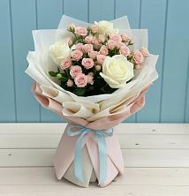 Букет цветов из:  Розы в Краасномайский