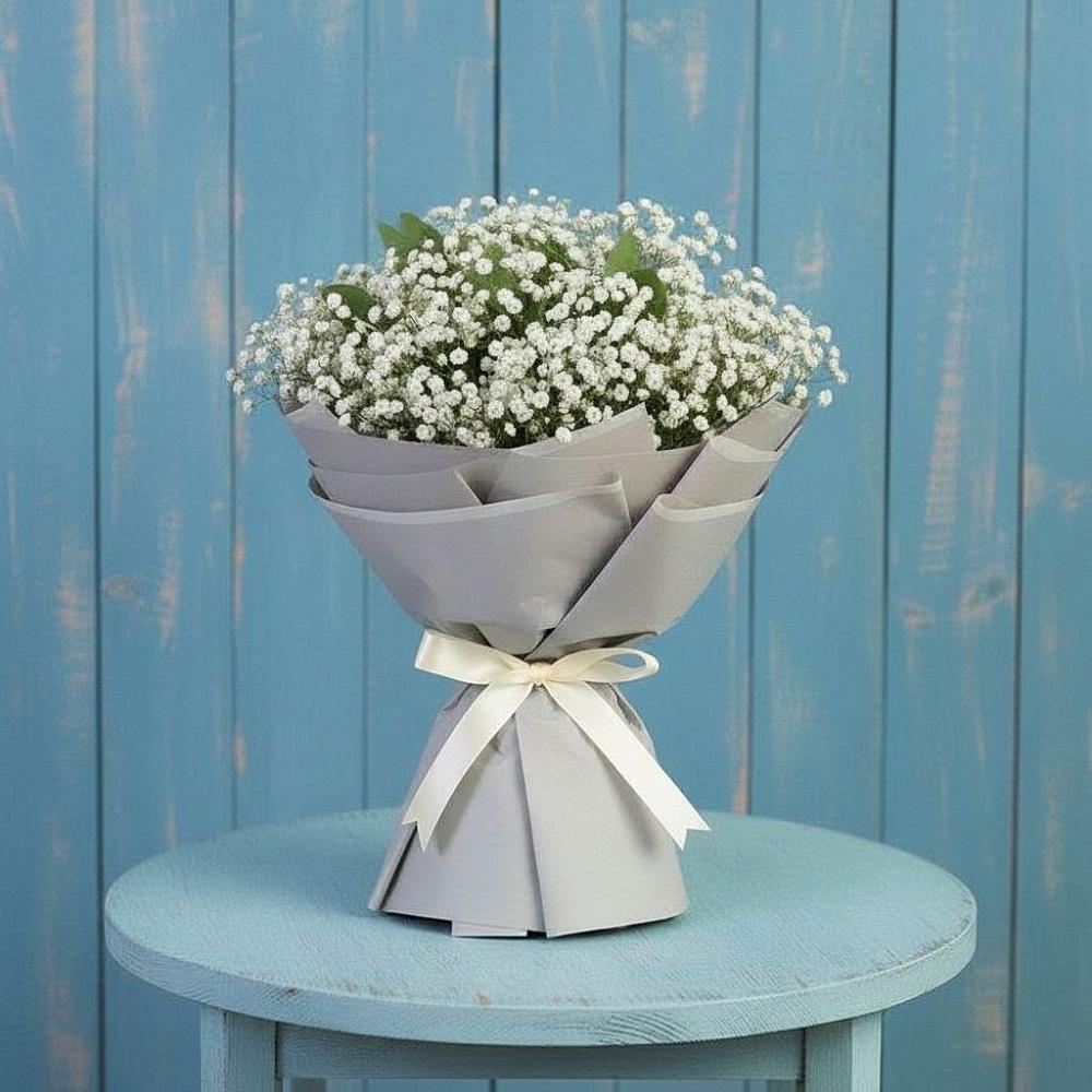 Букет цветов из: Гипсофила в Краасномайский