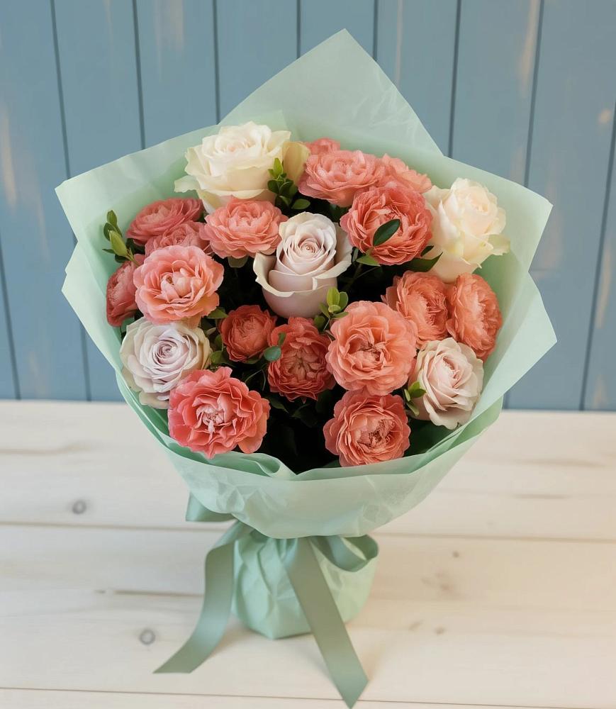 Букет цветов из: Розы в Краасномайский