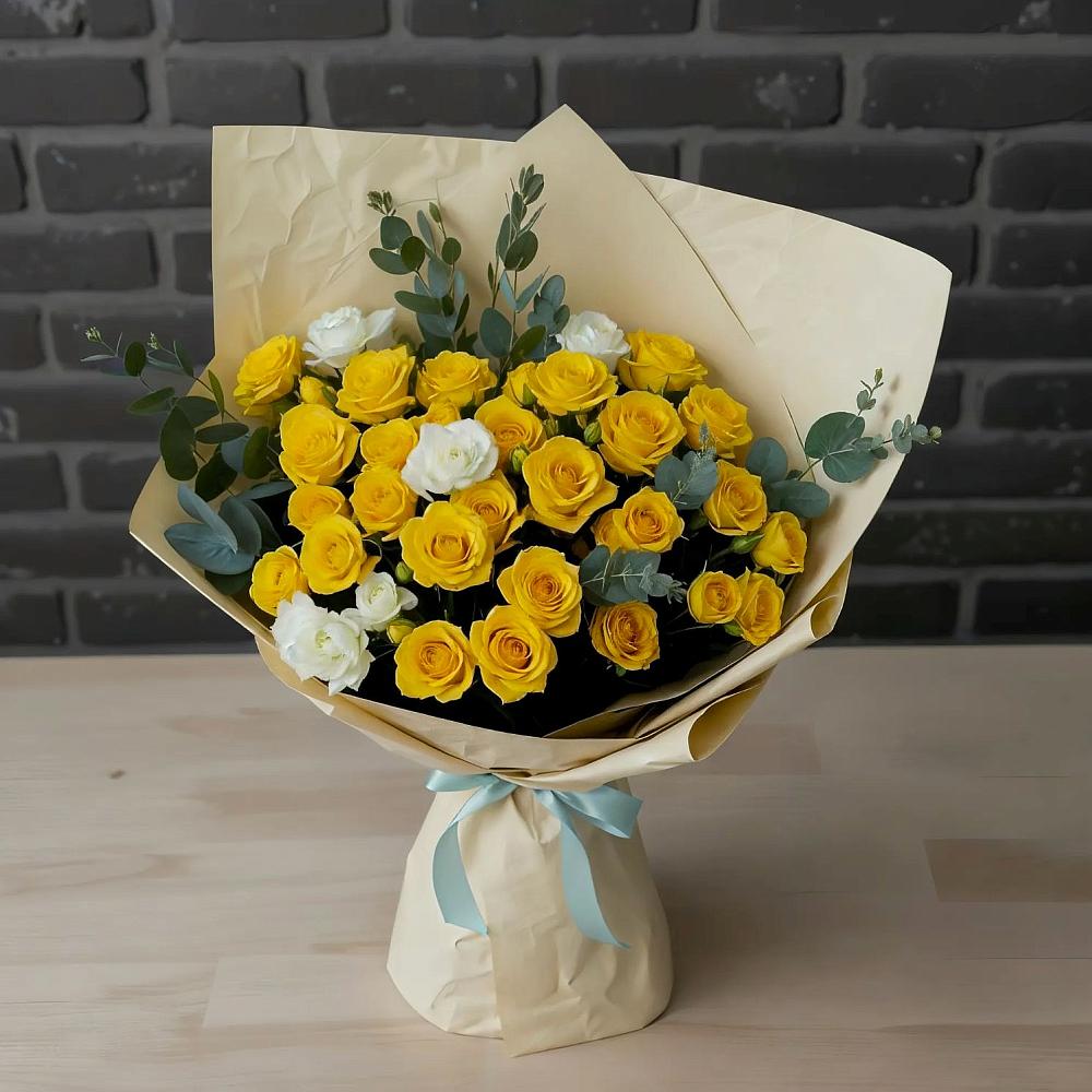 Букет цветов из: Розы в Краасномайский