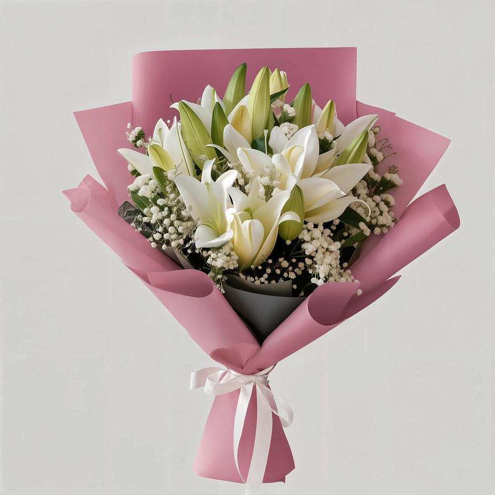 Букет цветов из: Лилии в Краасномайский