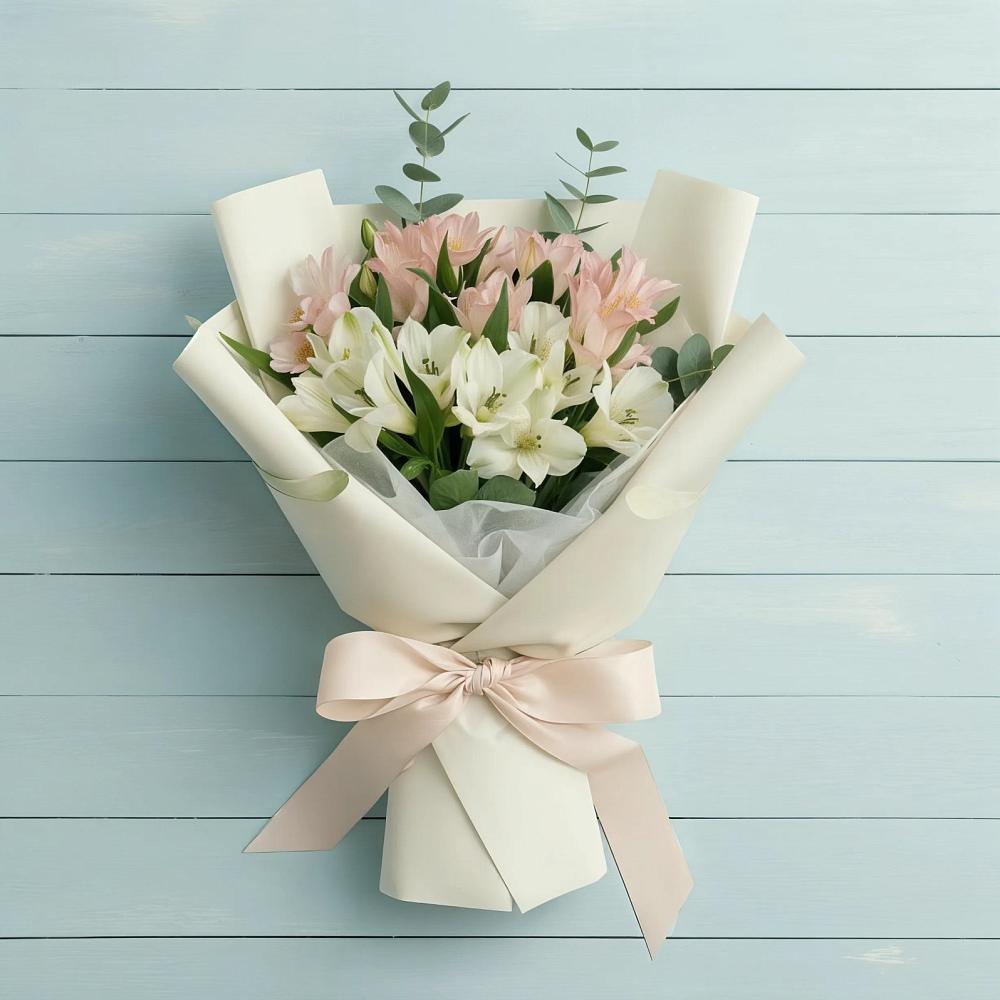 Букет цветов из: Альстромерии в Краасномайский