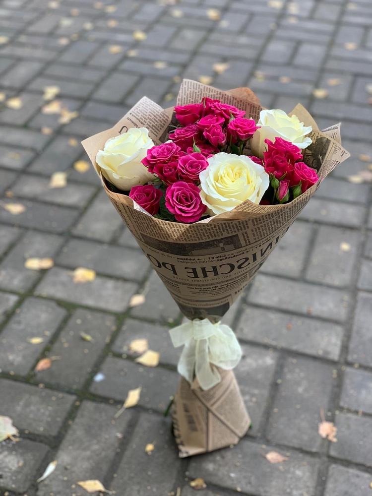 Букет цветов из: Розы в Краасномайский