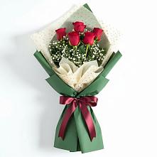 Букет цветов из:  Розы в Краасномайский