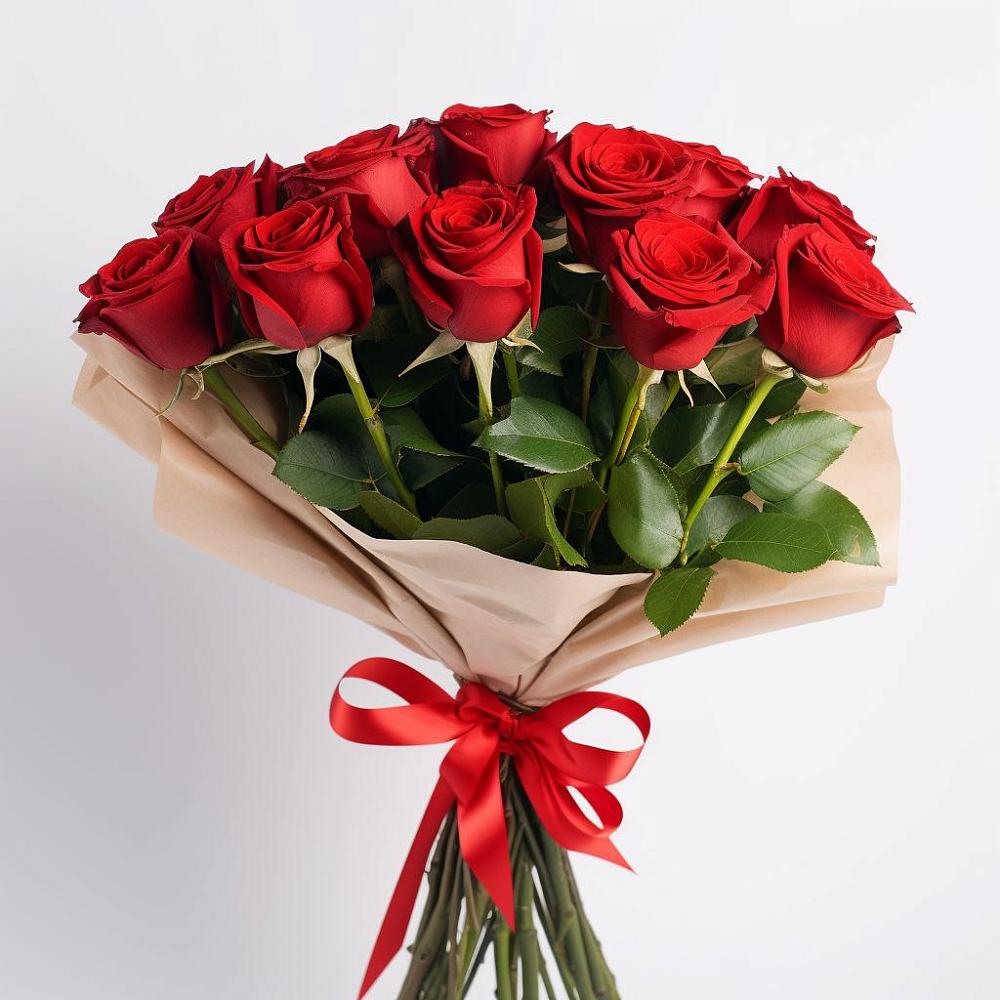 Букет 11 Красных роз Эдлесс Лав в Краасномайский